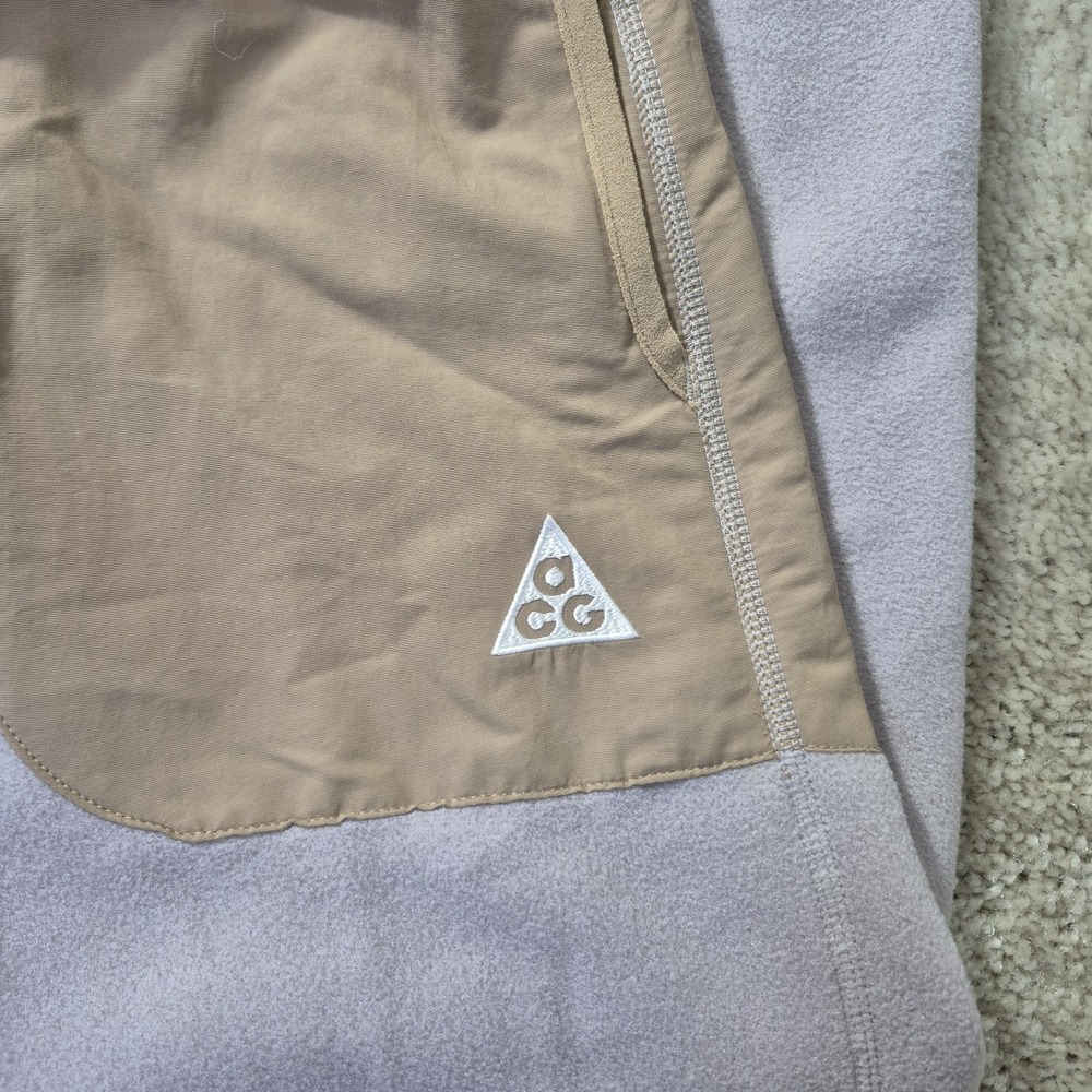 Nike ACG Wolf Tree Fleece Pants Mens Small Beige Polartec Streetwear Outdoor New - Picture 4 of 16